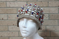 Handcrafted Crochet Beaded Hat – Adult Size (Tan Multi-Bead)