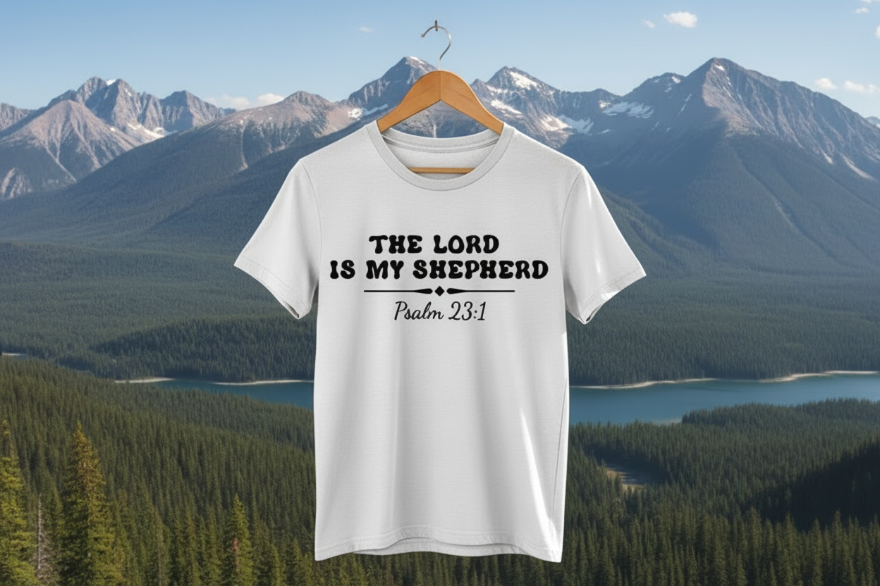 The Lord is my Shepperd, Psalm 23:1 T-shirt